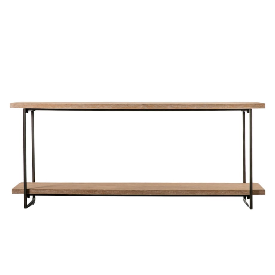 Stół wystawowy na przedpokój Brogdale 5059413692949 Brilliant półki brązowy czarny