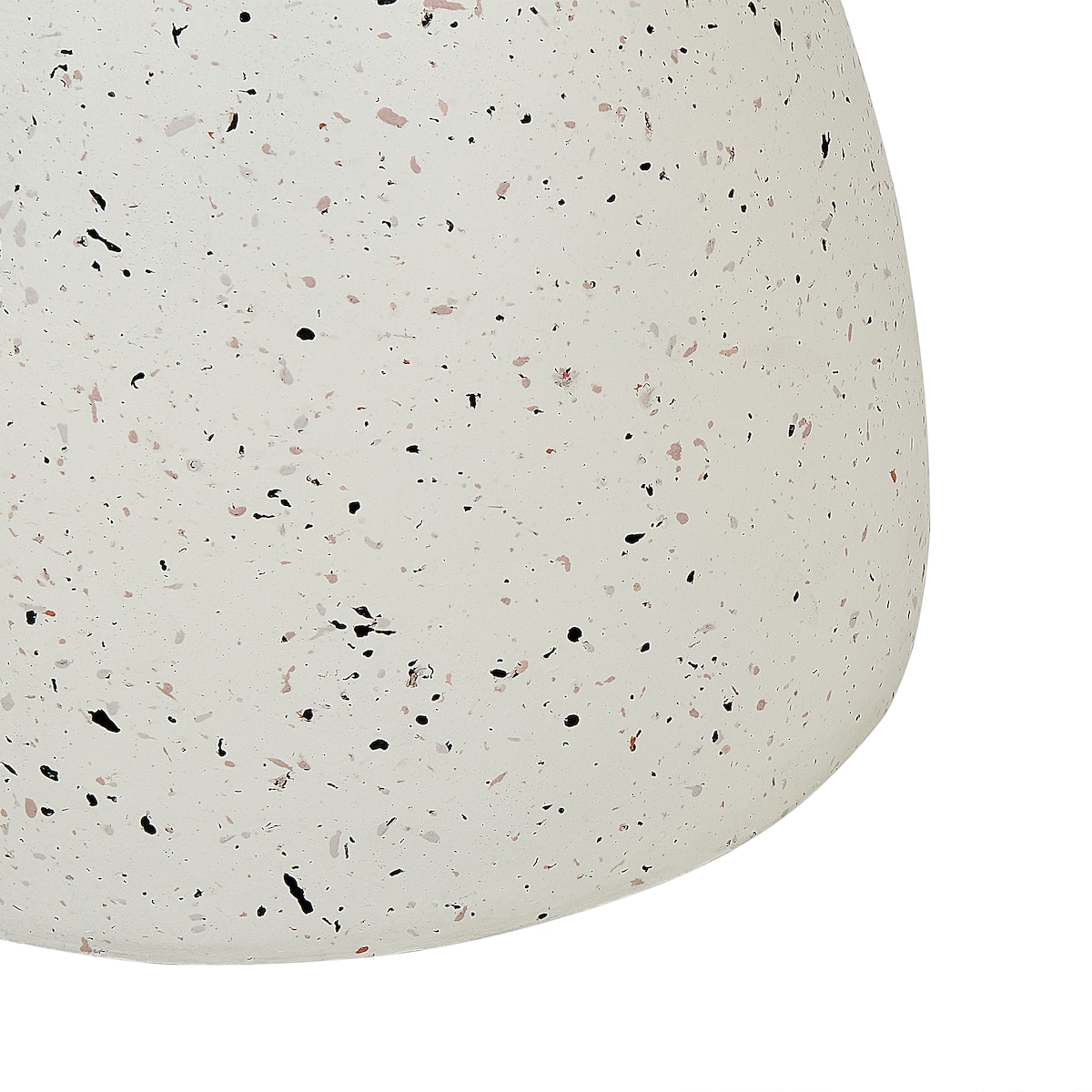 Stolik pomocniczy CAFFI 50 cm 50 cm Białe lastryko
