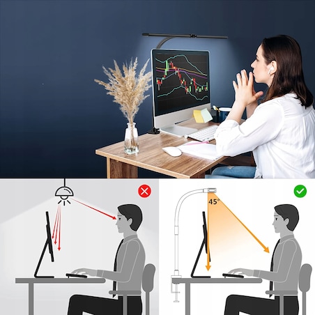 LAMPKA BIURKOWA szkolna NA BIURKO stołowa LED