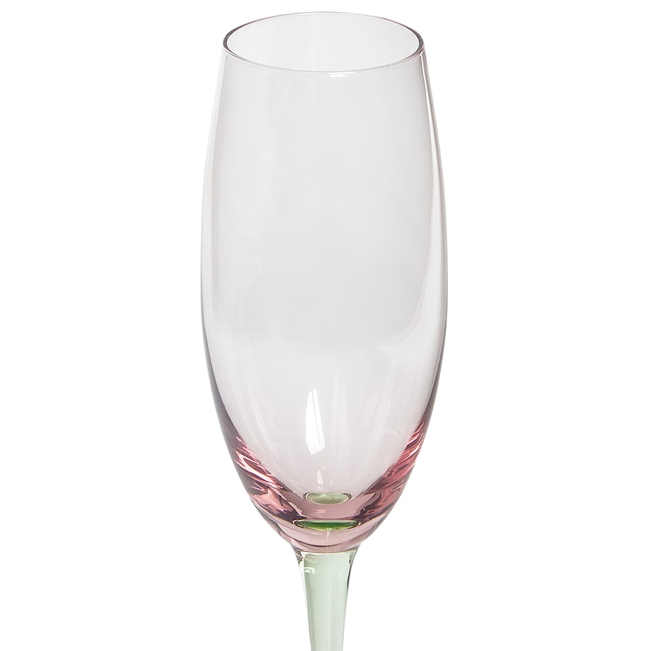 Zestaw 4 kieliszków do szampana flet DIOPSIDE 200 ml Różowy