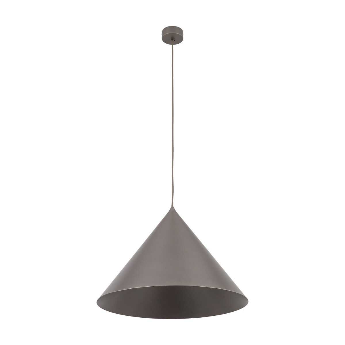 Lampa wisząca TK Lighting CONO XL NEW BROWN 11378 brązowa loftowa E27 50 cm regulowana wysokość