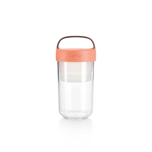 Pojemnik JAR TO GO różowy 600 ml / Lekue