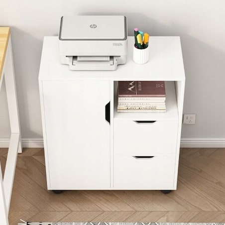 Stolik szafka stojąca stojak na drukarkę regał nowoczesna 3 półki 60 cm