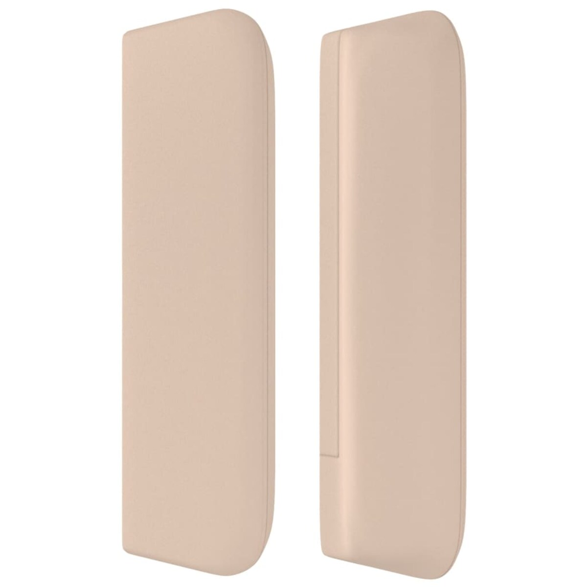 vidaXL Zagłówek uszak, cappuccino, 147x16x78/88 cm, sztuczna skóra