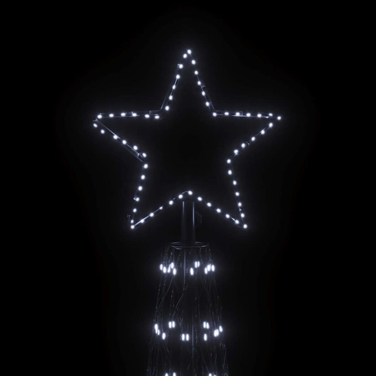 vidaXL Choinka stożkowa, 3000 zimnych białych LED, 230x800 cm