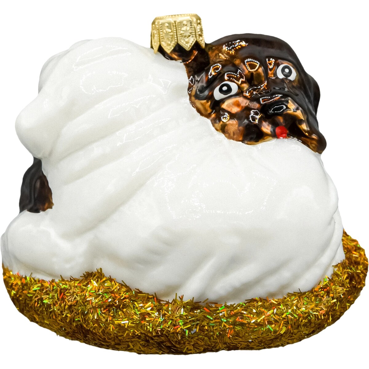 Bombka choinkowa: Dwa wtulone psy