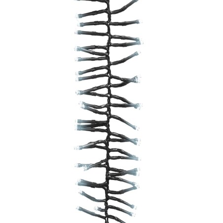 vidaXL Sznur lampek LED, 3000 diod w kolorze zimnej bieli, 23 m, PVC