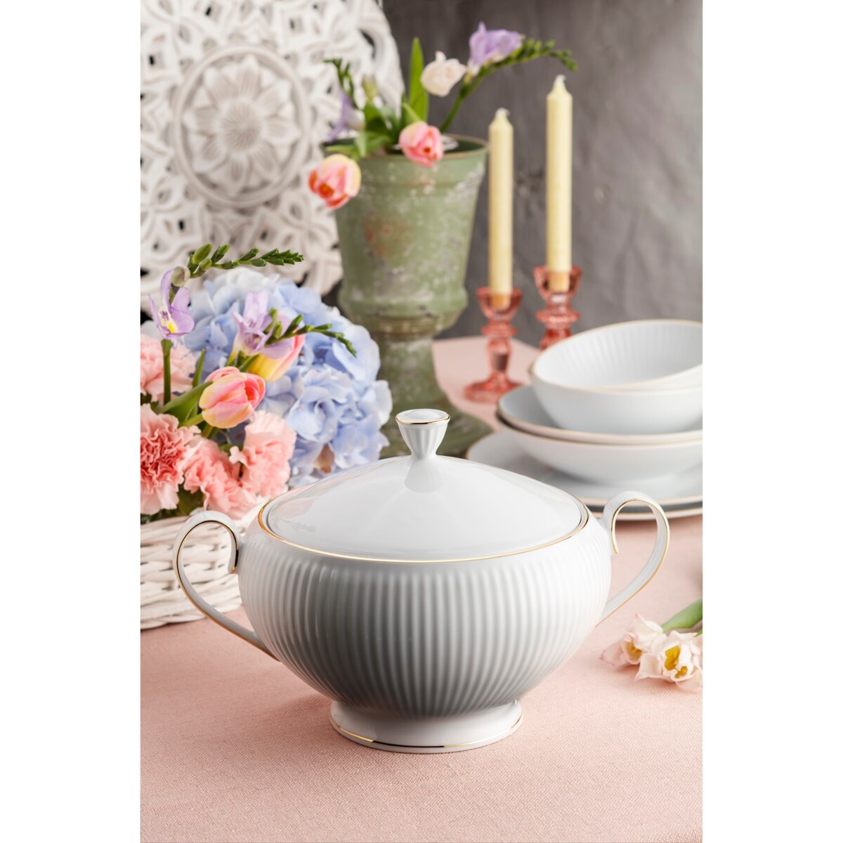 Waza 3000 ml Dalia złota linia 3612