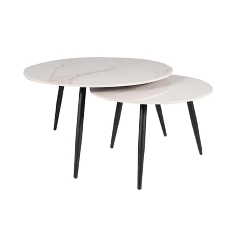 Zestaw 2 ław KORA D biały lakier