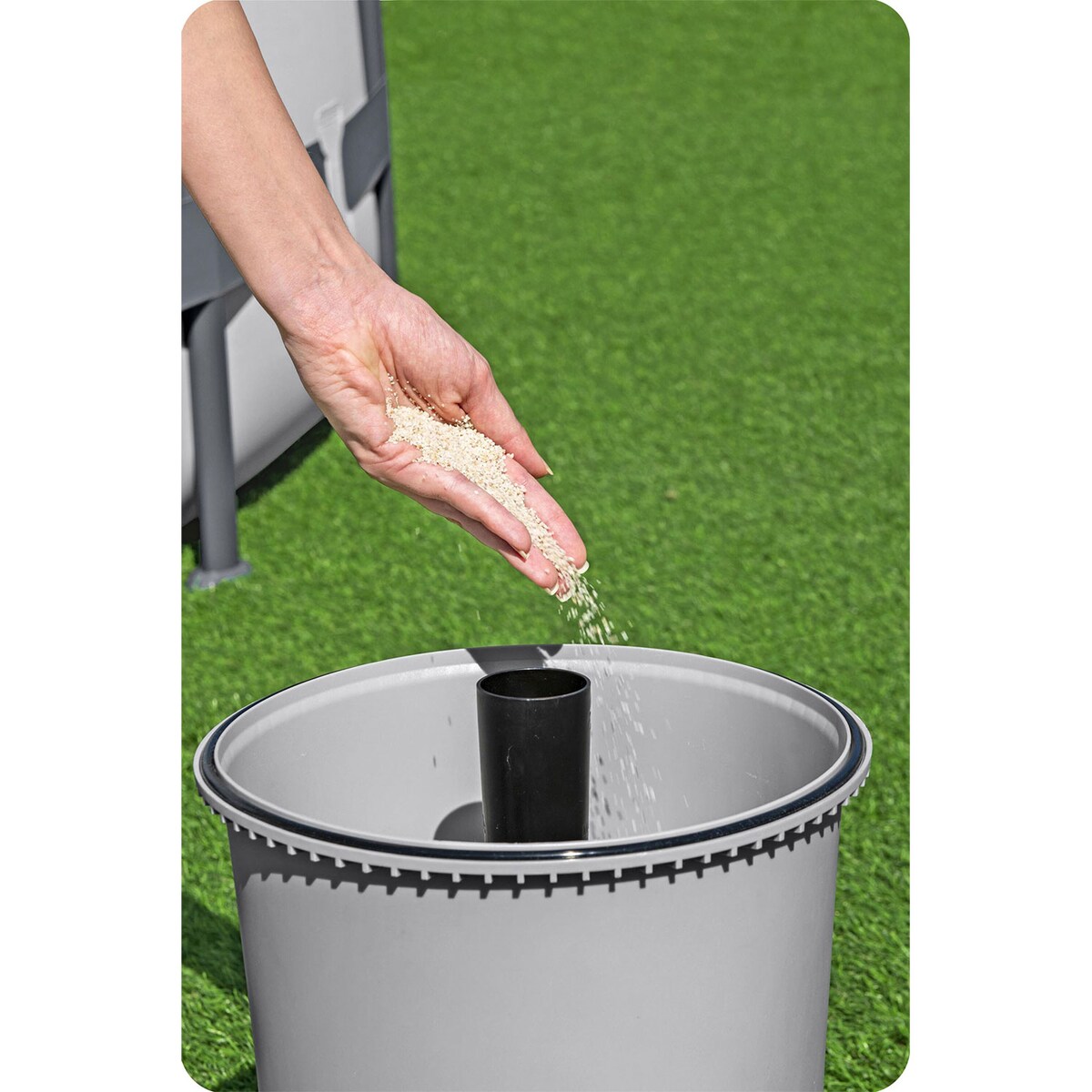 Pompa piaskowa do basenu filtr Bestway 3596 l/h + kulki filtracyjne