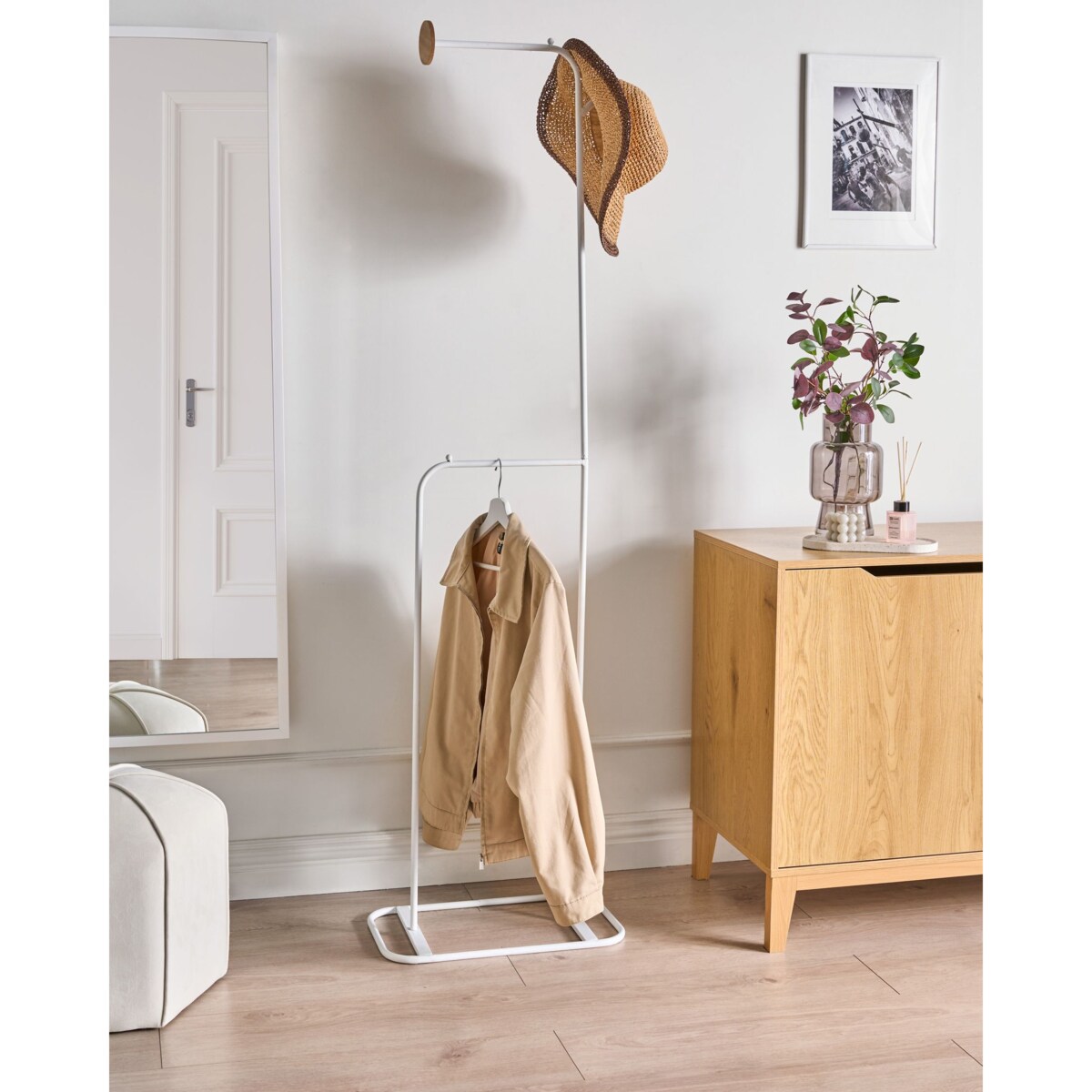 Wieszak na ubrania EUREKA Biały