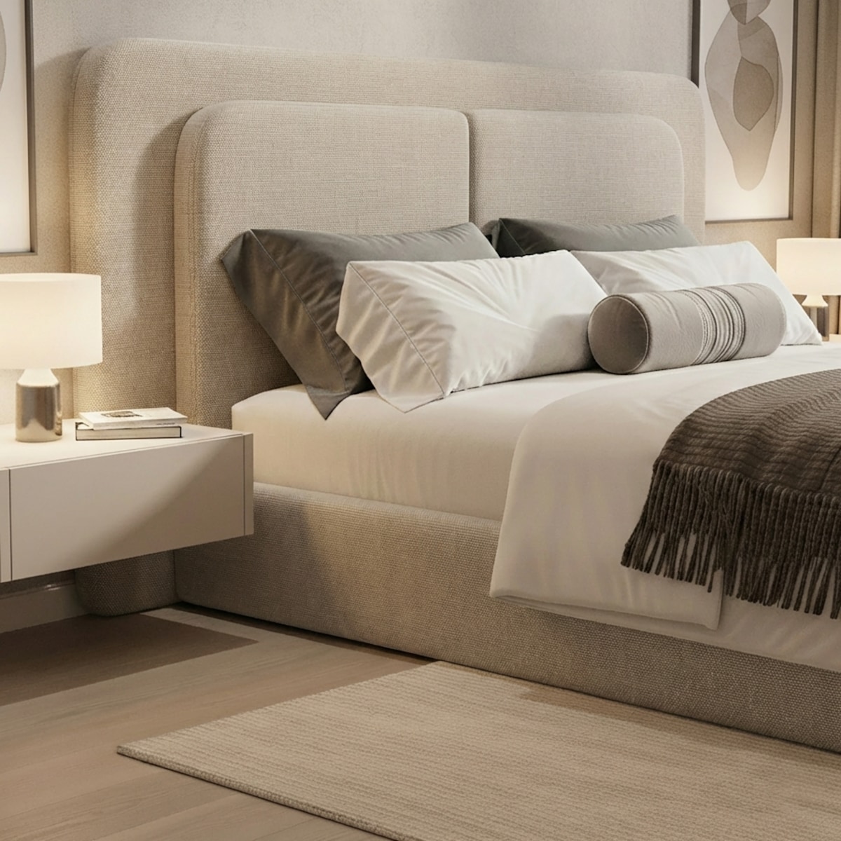 Łóżko Tapicerowane Prime 140X200 Stelaż Pojemnik Na Pościel Wind 11