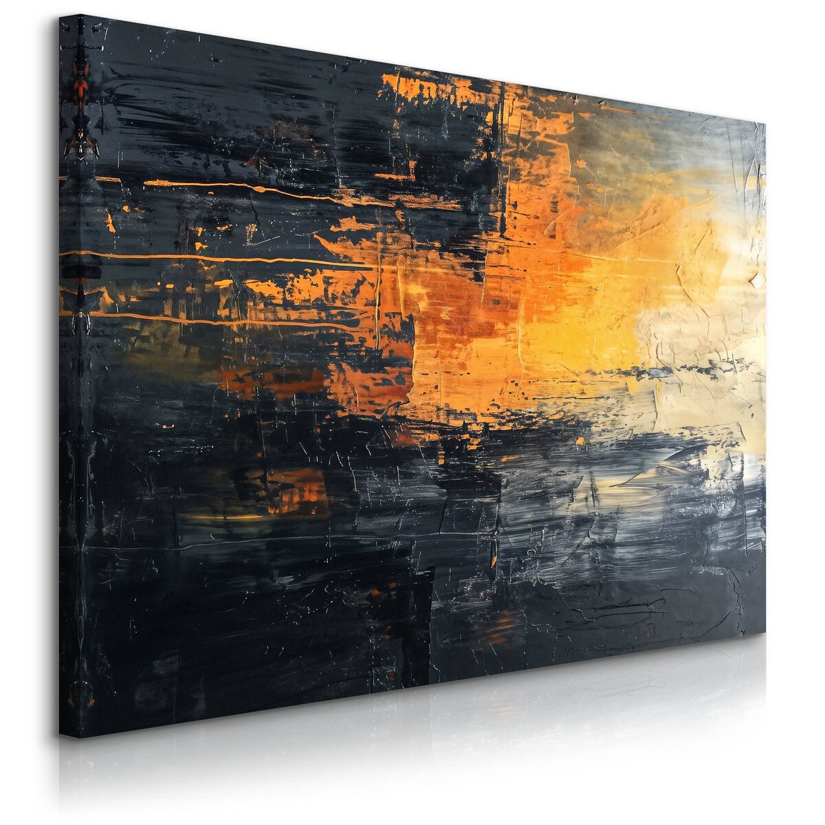 Obraz Na Płótnie Do Salonu Abstrakcja Imitacja Farby Styl Nowoczesny 120x80cm