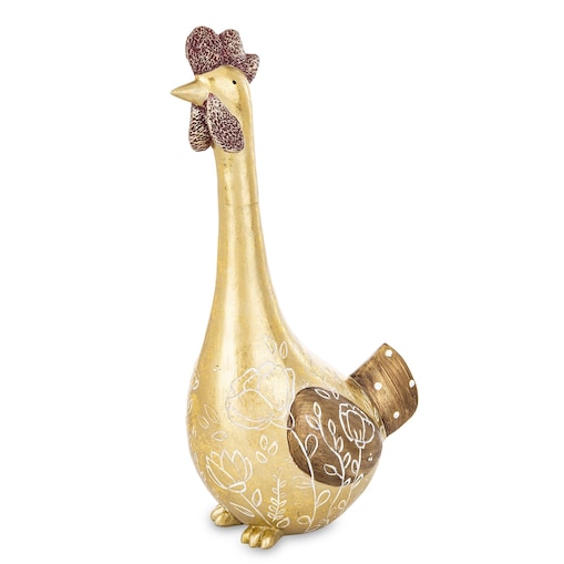 Dekoracja - kura 36,5x13x21 cm KURKA-2 Złotopiórka big