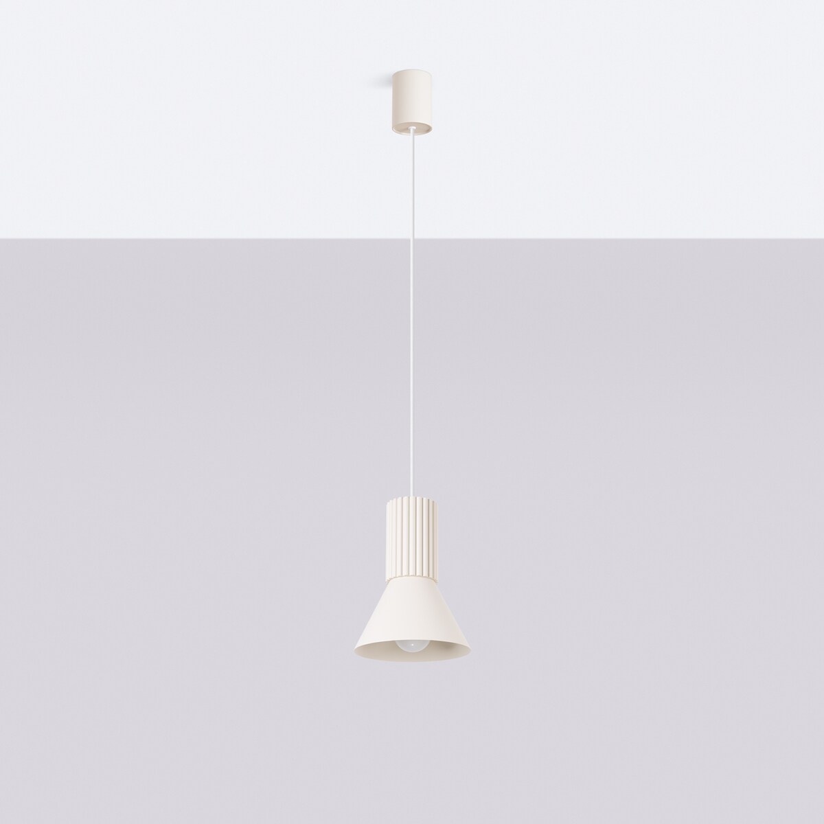 Lampa wisząca ESTRIA 1 beżowa