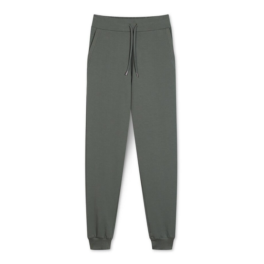 Spodnie typu jogger zielone khaki M