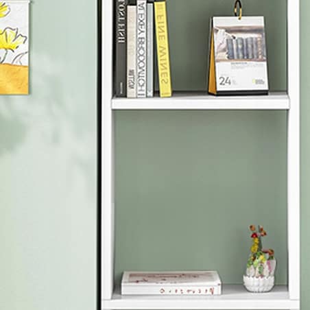 Regał stojący biały na książki półki wysoki skandynawski słupek szafa