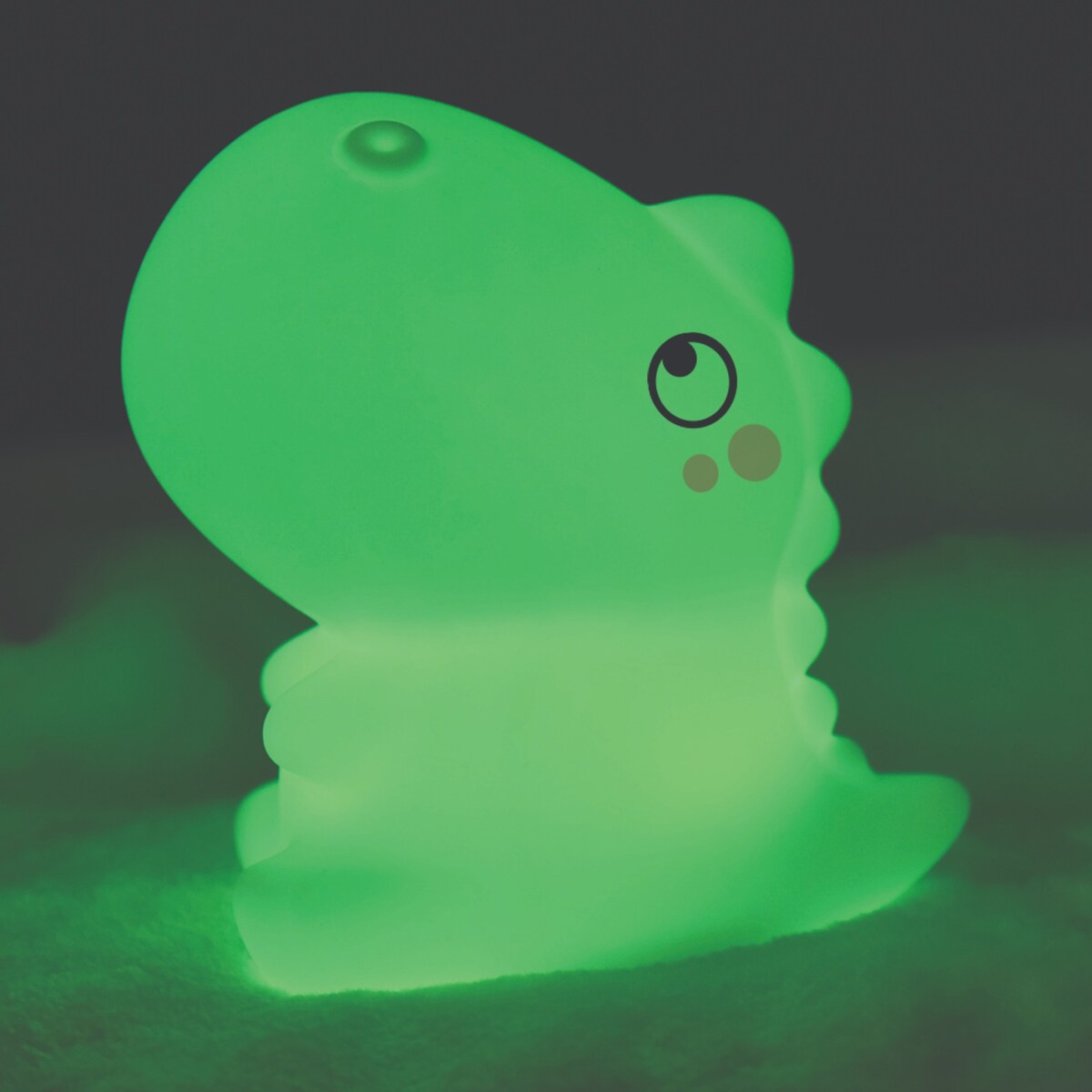 InnoGIO GIOdino silikonowa lampka LED dotykowa dla dzieci, 8 kolorów ładowana