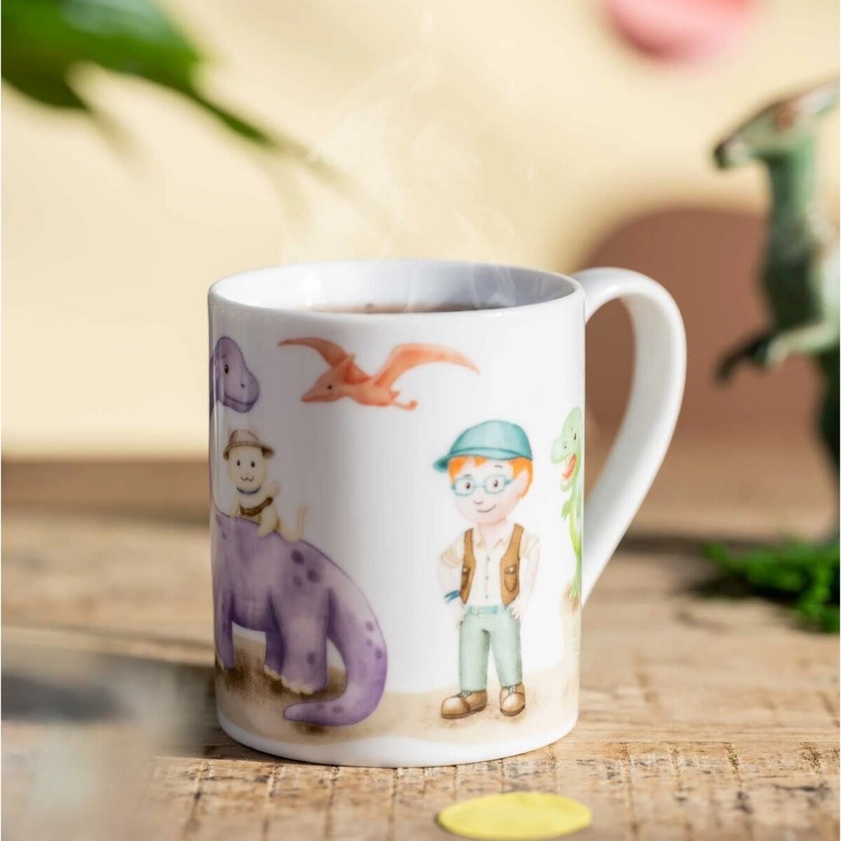 Zestaw 3cz naczyń dla dzieci dinozaur BAMBINI AVVENTURA - Leonardo