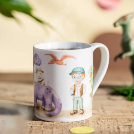 Zestaw 3cz naczyń dla dzieci dinozaur BAMBINI AVVENTURA - Leonardo