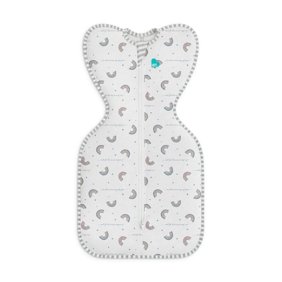 Otulacz Swaddle UP - rozmiar XS - biały, tęcza - ETAP1 - 1 TOG Original