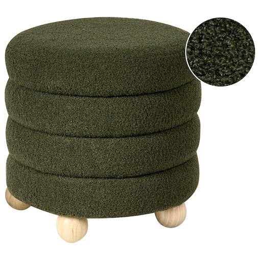 Puf CHILLY Boucle Zielony