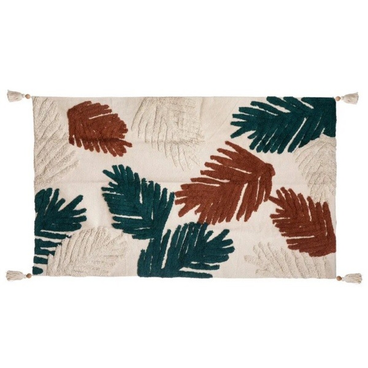 Dywan bawełniany liście z chwostami 90x150 cm