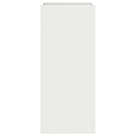 vidaXL Donica, biała, 32x29x75 cm, stal