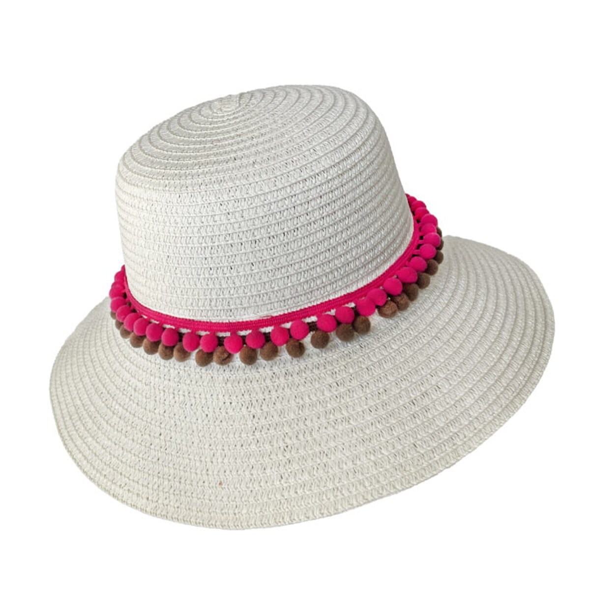 Słomkowy kapelusz dla dorosłych DIY - kolor kremowy