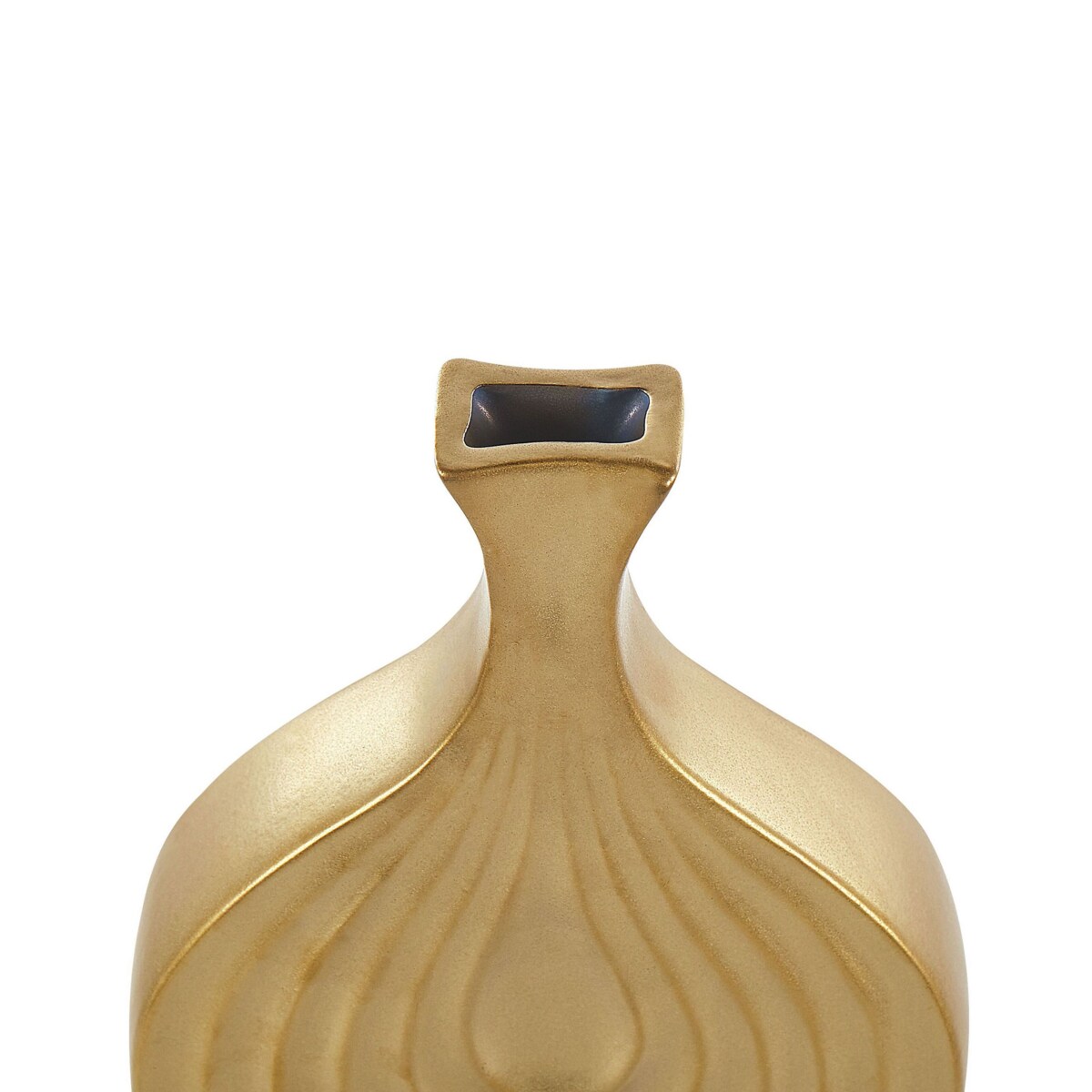 Wazon dekoracyjny ceramiczny 25 cm złoty THAPSUS