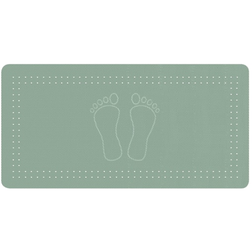 Kleine Wolke Foot Mata bezpieczeństwa do wanny zielony 36x 72 cm naturalny kauczuk