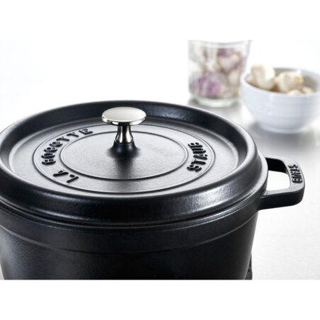 Garnek żeliwny okrągły Staub - Czarny, 12.6 ltr