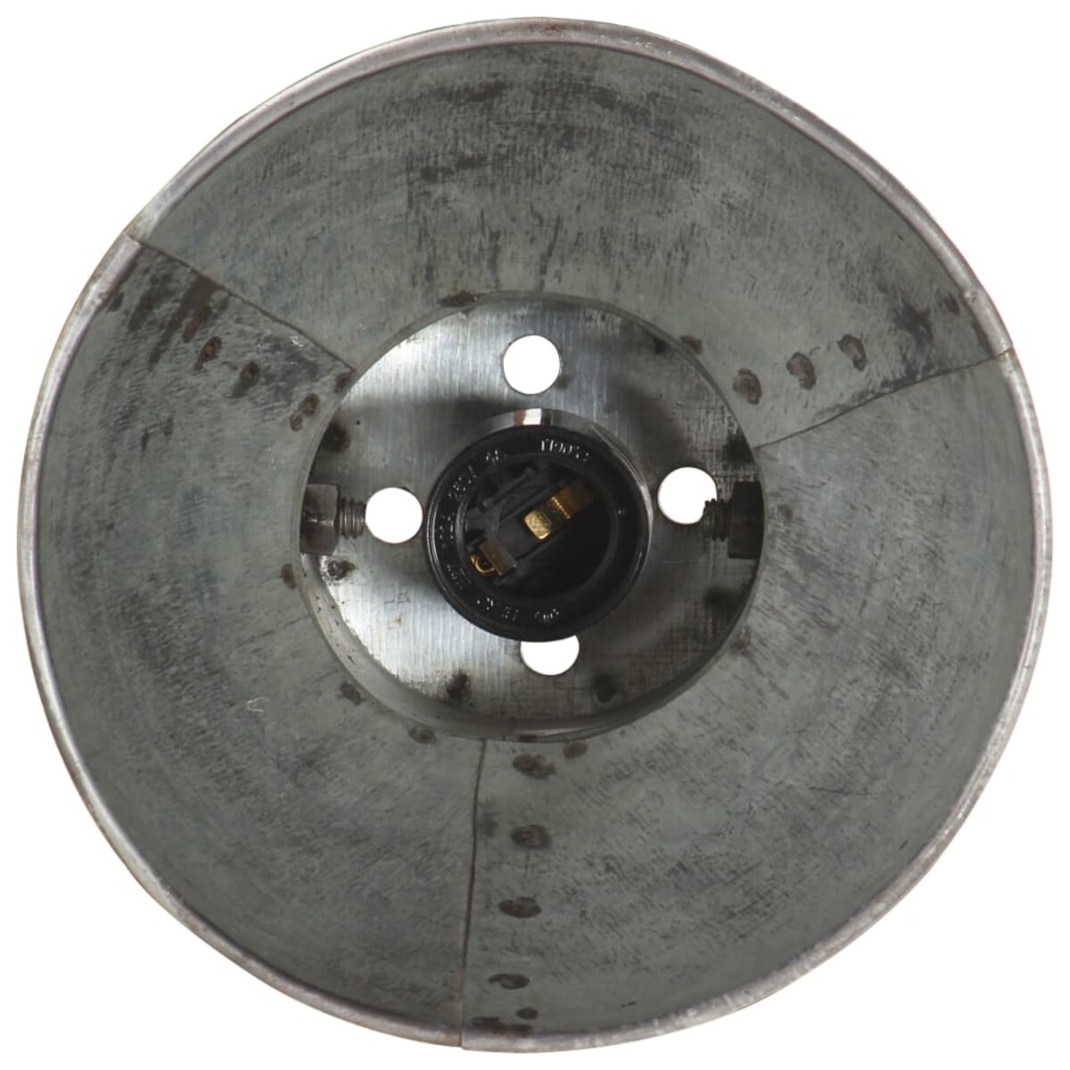 vidaXL Lampa ścienna w industrialnym stylu, srebrna, okrągła, E27