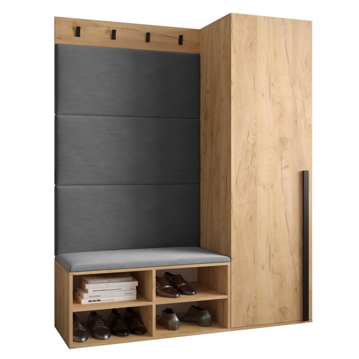 Garderoba do przedpokoju Abiks MIRO 6 craft+manila16