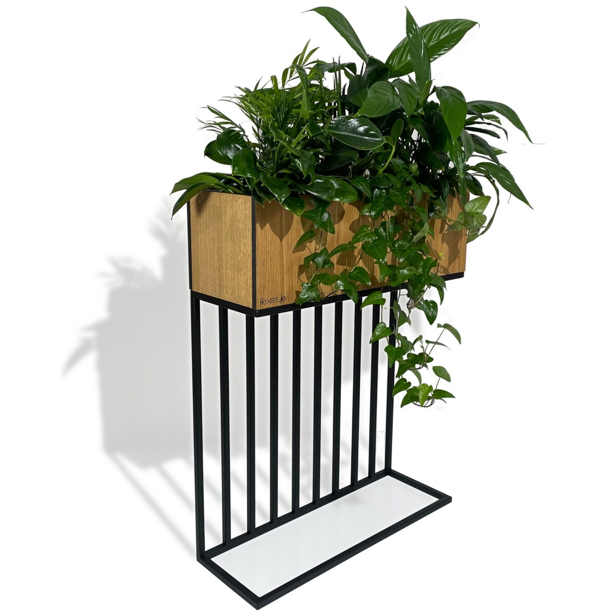 Kwietnik loftowy Harmonic Oak 62x22x80 cm