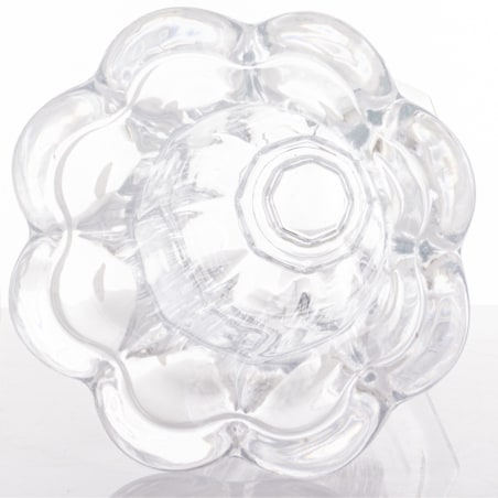 Wazon 32x20x20 cm TAZZA na nóżce transparentny