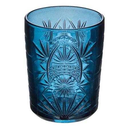 Komplet 4 szklanek, 350 ml, Ayla, odcienie zieleni/niebieskiego