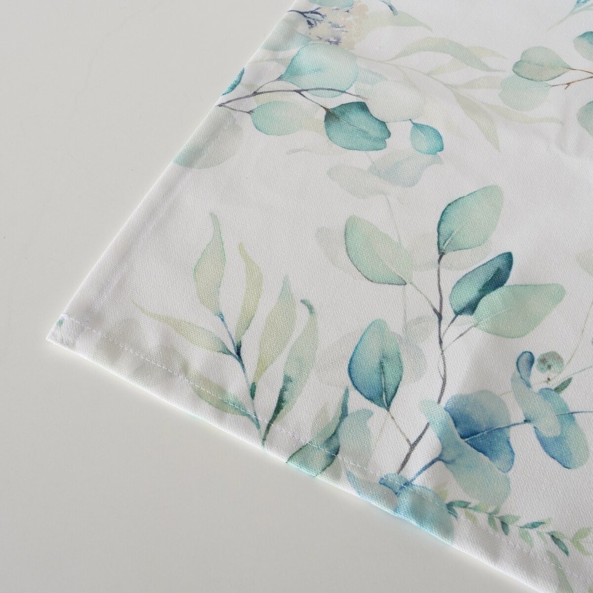 Bieżnik dekoracyjny z motywem roślinnym EUKANA, 40 x 140 cm