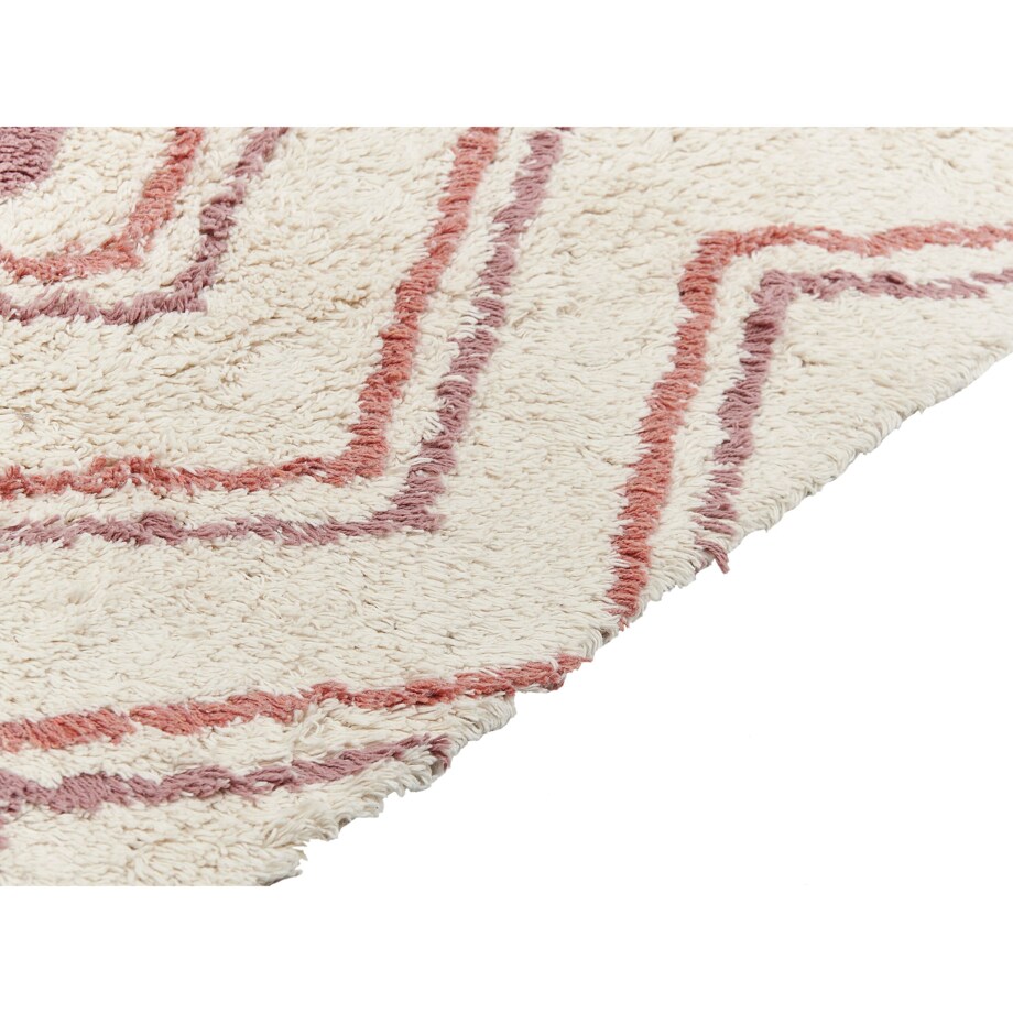 Dywan bawełniany 160 x 230 cm beżowo-różowy KASTAMONU