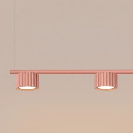 Żyrandol AURA 4 brzoskwiniowa Gx53