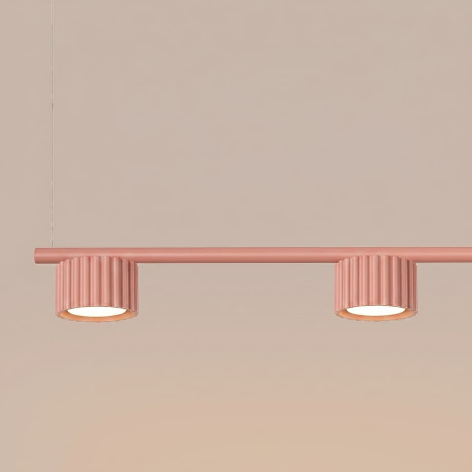 Żyrandol AURA 4 brzoskwiniowa Gx53