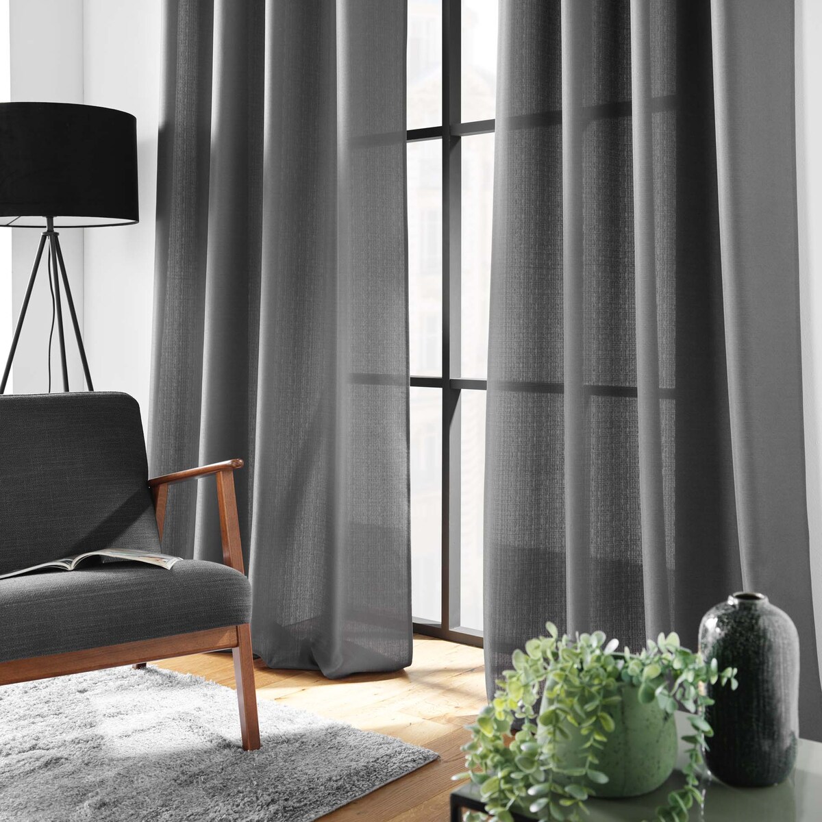 Zasłona z przelotkami 140 x 260 cm SOLINE