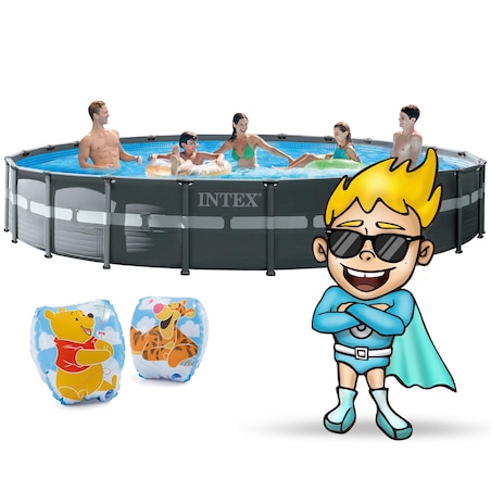 Basen ogrodowy stelażowy Intex 732x132 26340 18w1