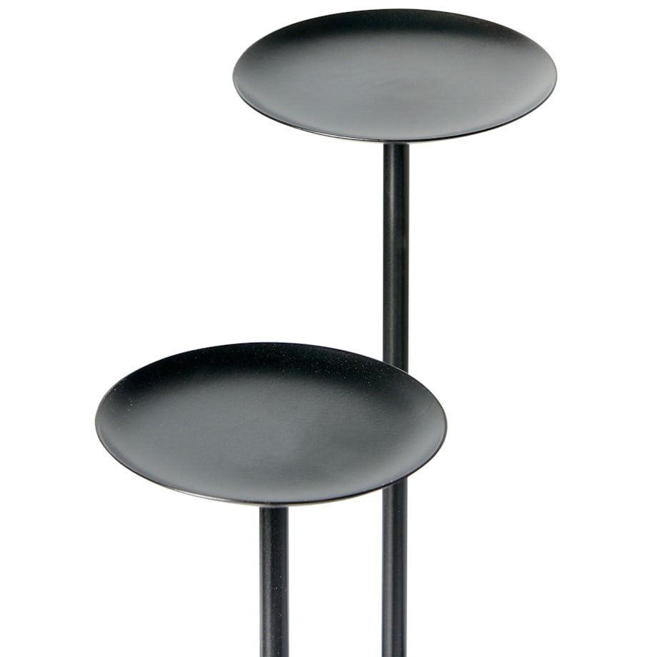 Świecznik LAMEGO Metal 23 cm Czarny