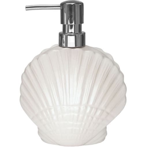 Kleine Wolke Concha Dozownik do mydła biały ceramika