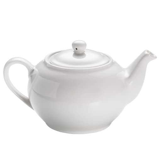 Dzbanek do herbaty Round, biały, 500 ml, wys. 10,5 cm