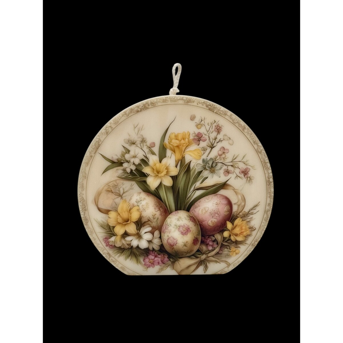 Świeca wielkanocna w stylu Vintage