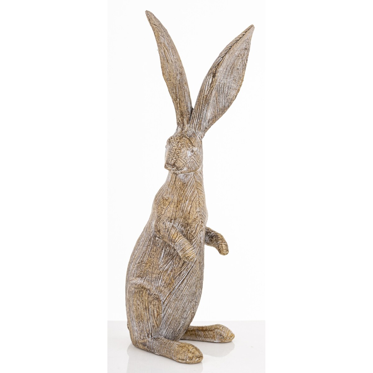 Dekoracja - zając brązowy 34x10x12 cm LONGORELA