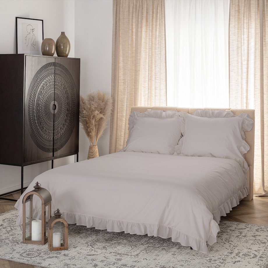 Pościel bawełniana 160x200cm opal grey, 160 x 200 cm