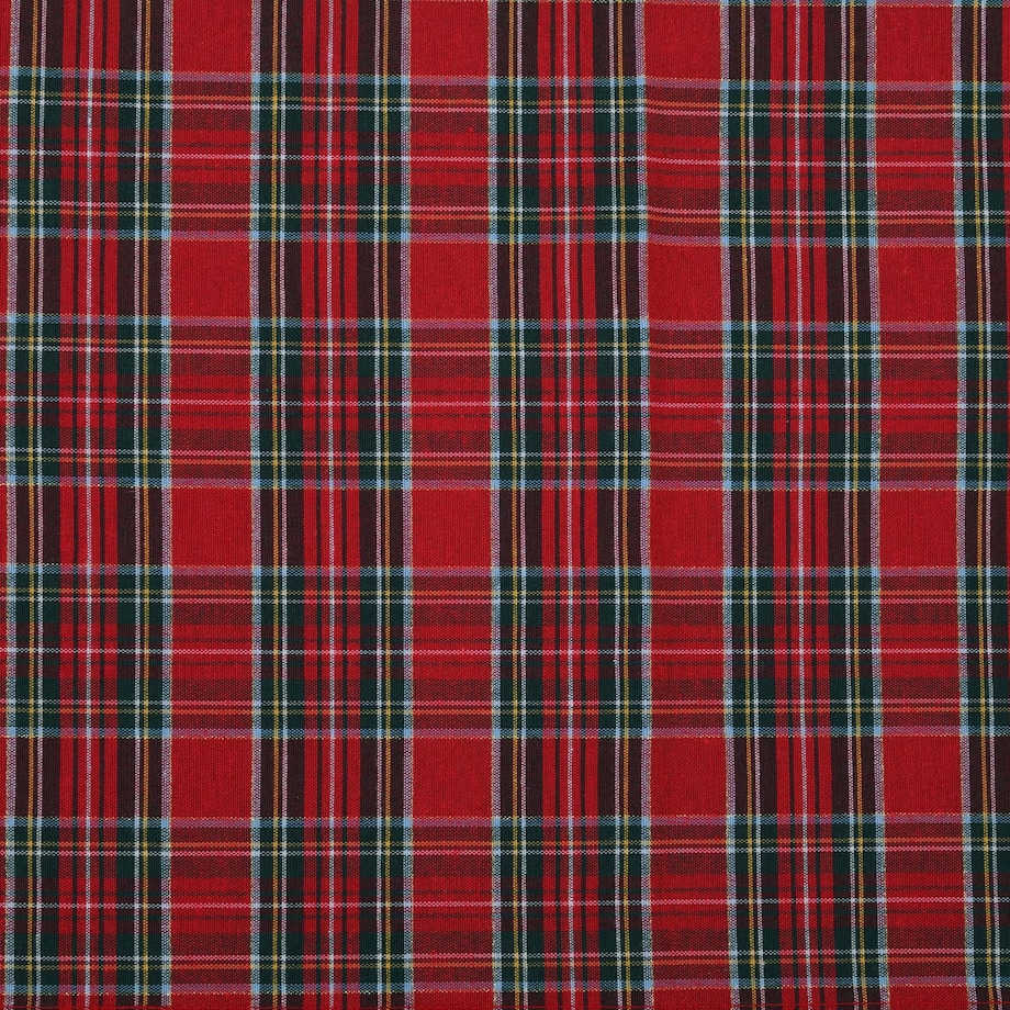 Obrus Red Tartan - 130 cm x 250 cm - idealny dla 6 osób
